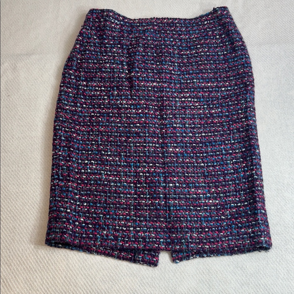 J. Crew Purple Tweed Skirt